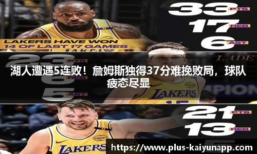 湖人遭遇5连败！詹姆斯独得37分难挽败局，球队疲态尽显